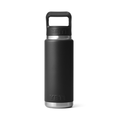 26 oz Water Bottle, Black, large