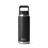 26 oz Water Bottle, Black, large
