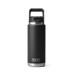 26 oz Water Bottle, Black, large
