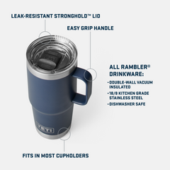 20 oz Travel Mug, Seafoam, large