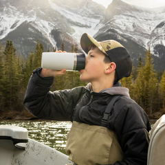 12 oz Travel Bottle, Black, large