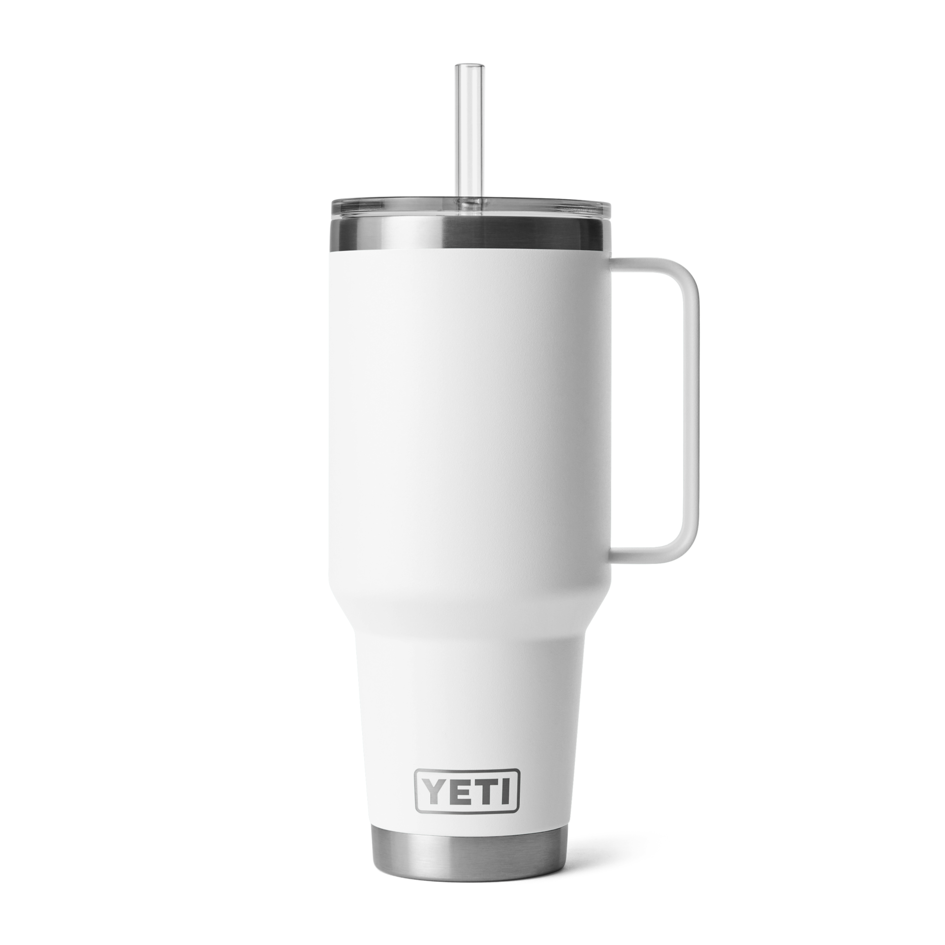 42 oz Straw Mug, White, large