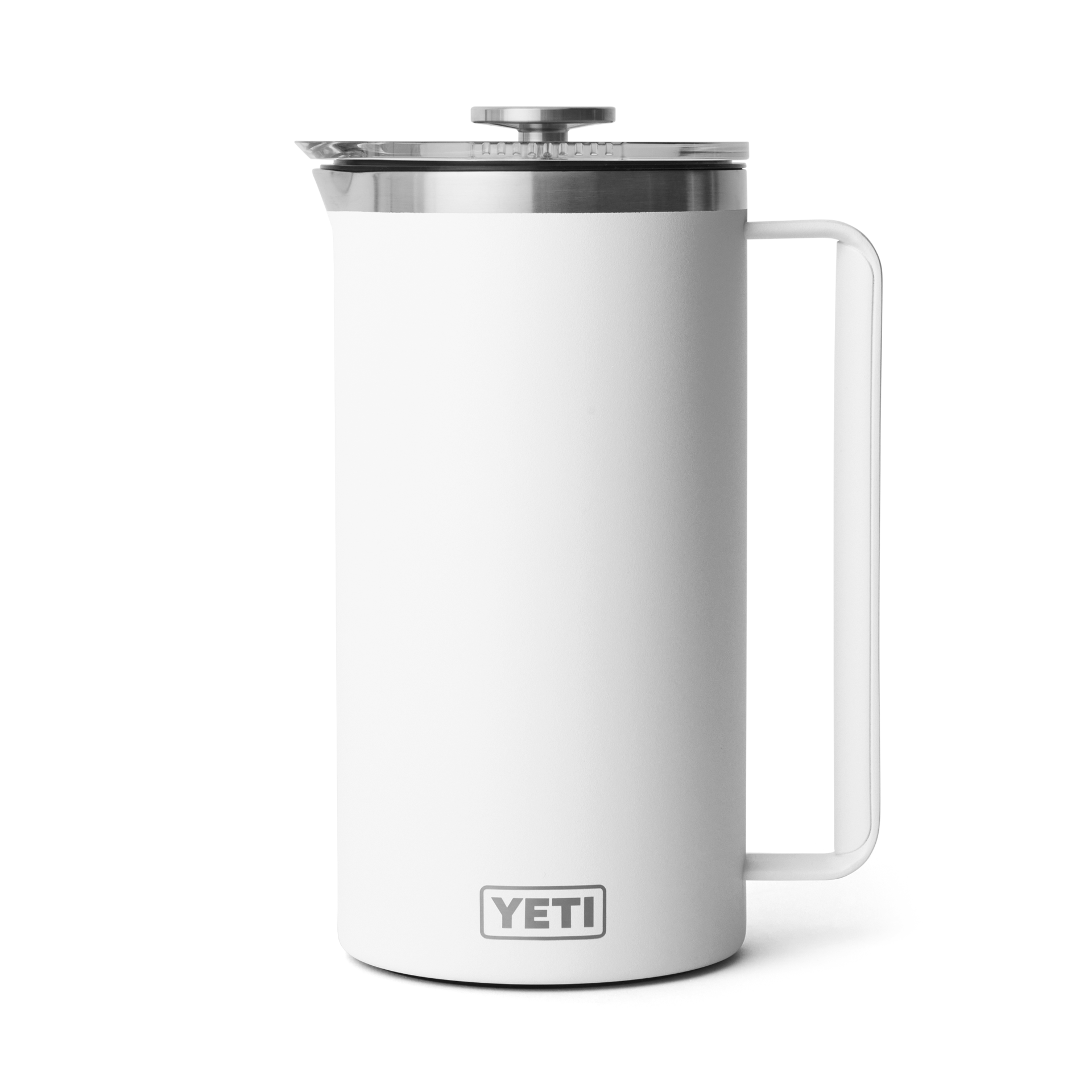 64 oz French Press, White, large