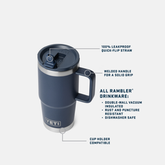20 oz Travel Straw Mug, Venom, large