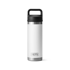 18 oz Water Bottle, White, large