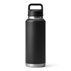 46 oz Water Bottle, Black, large