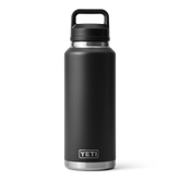 46 oz Water Bottle, Black, large