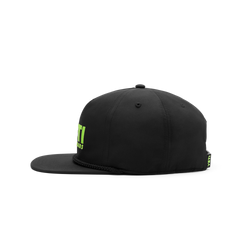 Flat Brim Rope Hat, Green, large