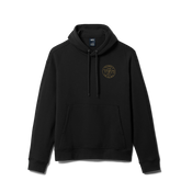 Pullover Fleece Hoodie, Black, large