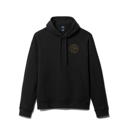 Pullover Fleece Hoodie, Black, large