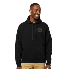 Pullover Fleece Hoodie, Black, large