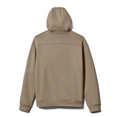 Pullover Fleece Hoodie, Taupe, large