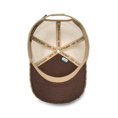 Camo Trucker Hat, Brown/Camo, large