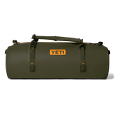 100L Waterproof Duffel, Olive/King Crab Orange, large