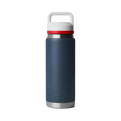 26 oz Water Bottle, Navy/White/Rescue Red Badge, large