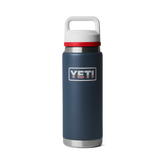 26 oz Water Bottle, Navy/White/Rescue Red Badge, large