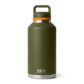 64 oz Water Bottle, Olive/King Crab Orange, large
