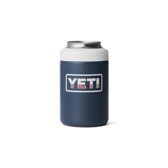 12 oz Colster® Can Cooler, Navy/White Badge, large