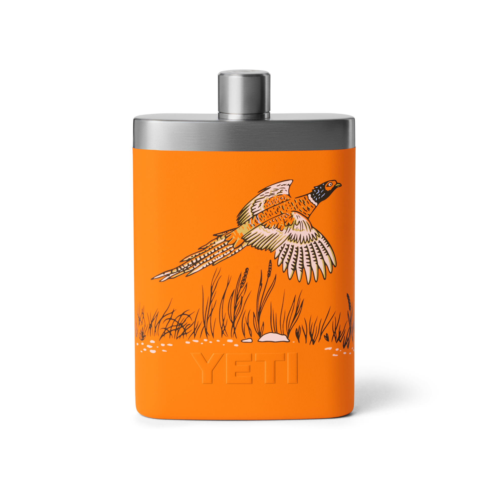 Flask, Upland Bird King Crab Orange, large