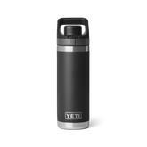 18 oz Water Bottle, Black, large