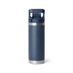 18 oz Water Bottle, Navy, large