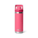 18 oz Water Bottle, Tropical Pink, large