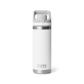 18 oz Water Bottle, White, large