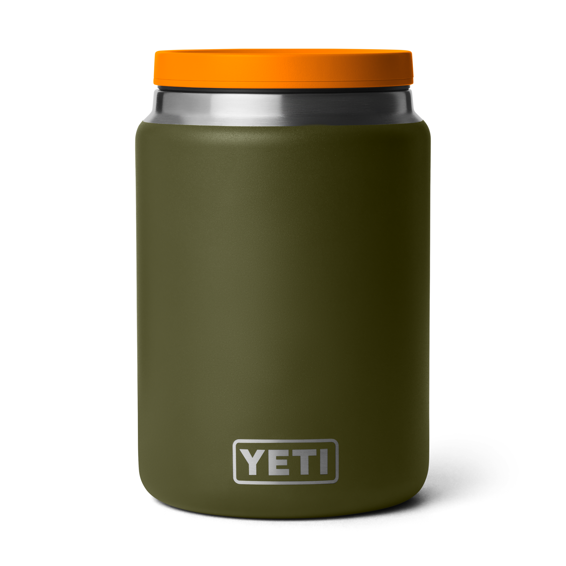 24 oz Insulated Food Jar, Olive/King Crab Orange, large