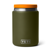 24 oz Insulated Food Jar, Olive/King Crab Orange, large