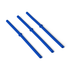 L/XL Silicone Straw Pack, Royal Blue, large