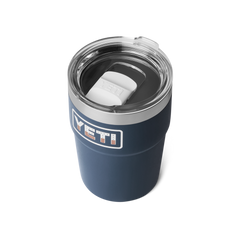 16 oz Stackable Cup, Navy Badge, large