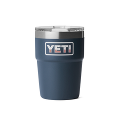 16 oz Stackable Cup, Navy Badge, large
