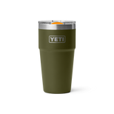 20 oz Stackable Cup, Olive/King Crab Orange, large