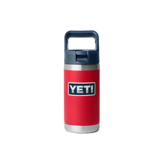 Jr. 12 oz Kids Water Bottle, Red/Navy Badge, large