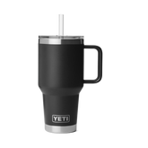 35 oz Straw Mug, Black, large