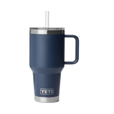 35 oz Straw Mug, Navy, large