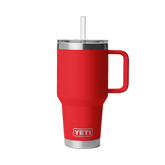 35 oz Straw Mug, Rescue Red, large