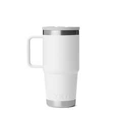 20 oz Travel Straw Mug, White, large