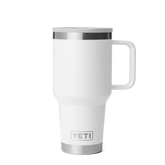 30 oz Travel Straw Mug, White, large