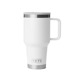 30 oz Travel Straw Mug, White, large