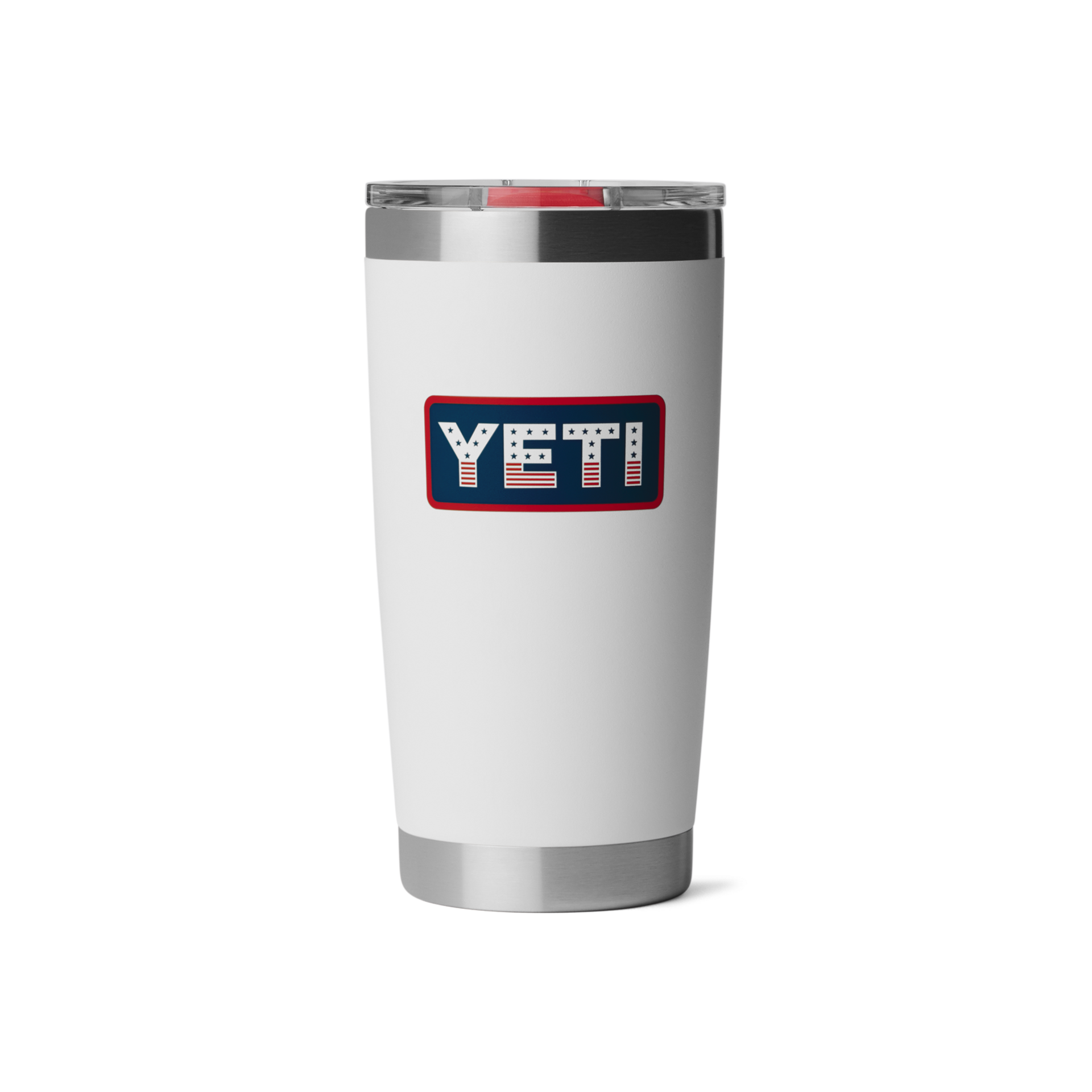20 oz Tumbler, White Badge, large