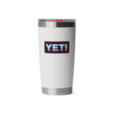 20 oz Tumbler, White Badge, large