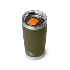 20 oz Tumbler, Olive/King Crab Orange, large