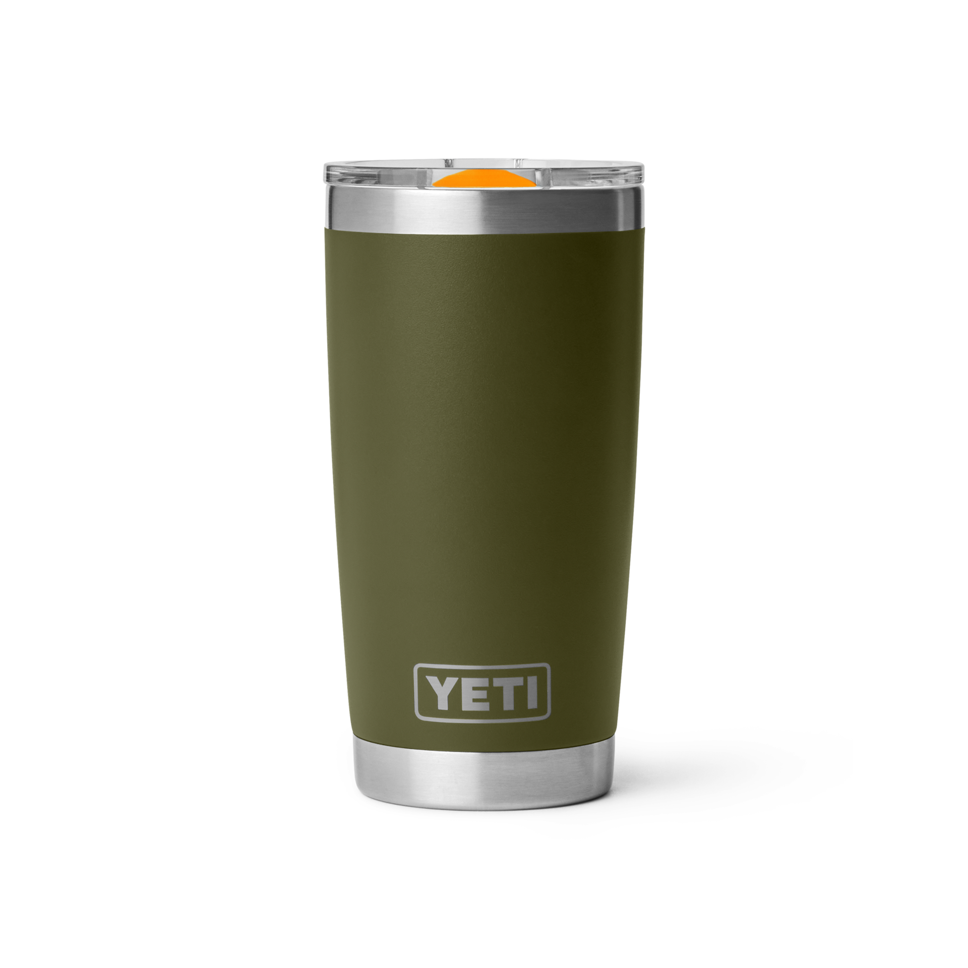 20 oz Tumbler, Olive/King Crab Orange, large
