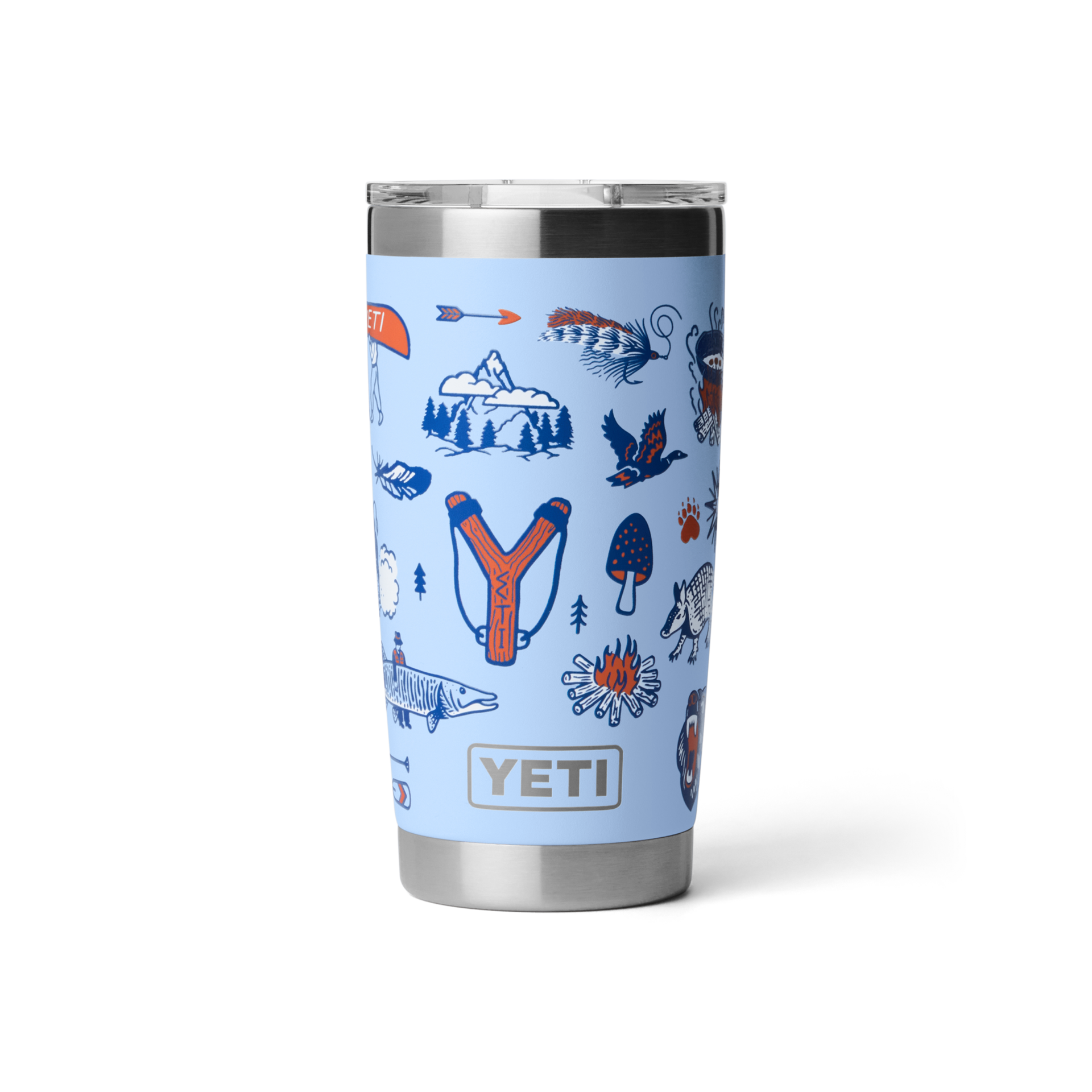 20 oz Tumbler, Big Sky Summer Camp, large