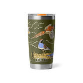 20 oz Tumbler, Upland Bird Olive, large