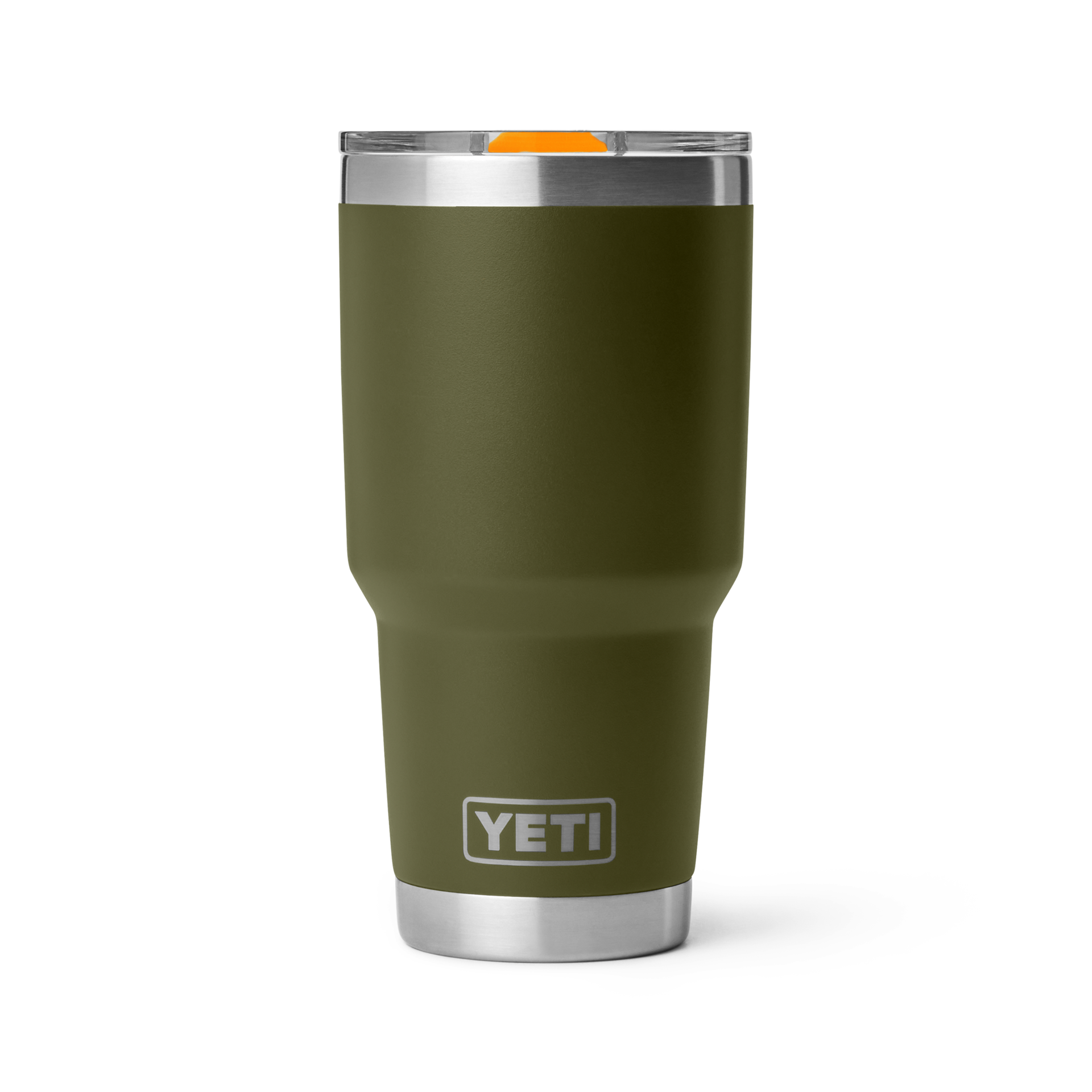 30 oz Tumbler, Olive/King Crab Orange, large