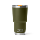 30 oz Tumbler, Olive/King Crab Orange, large