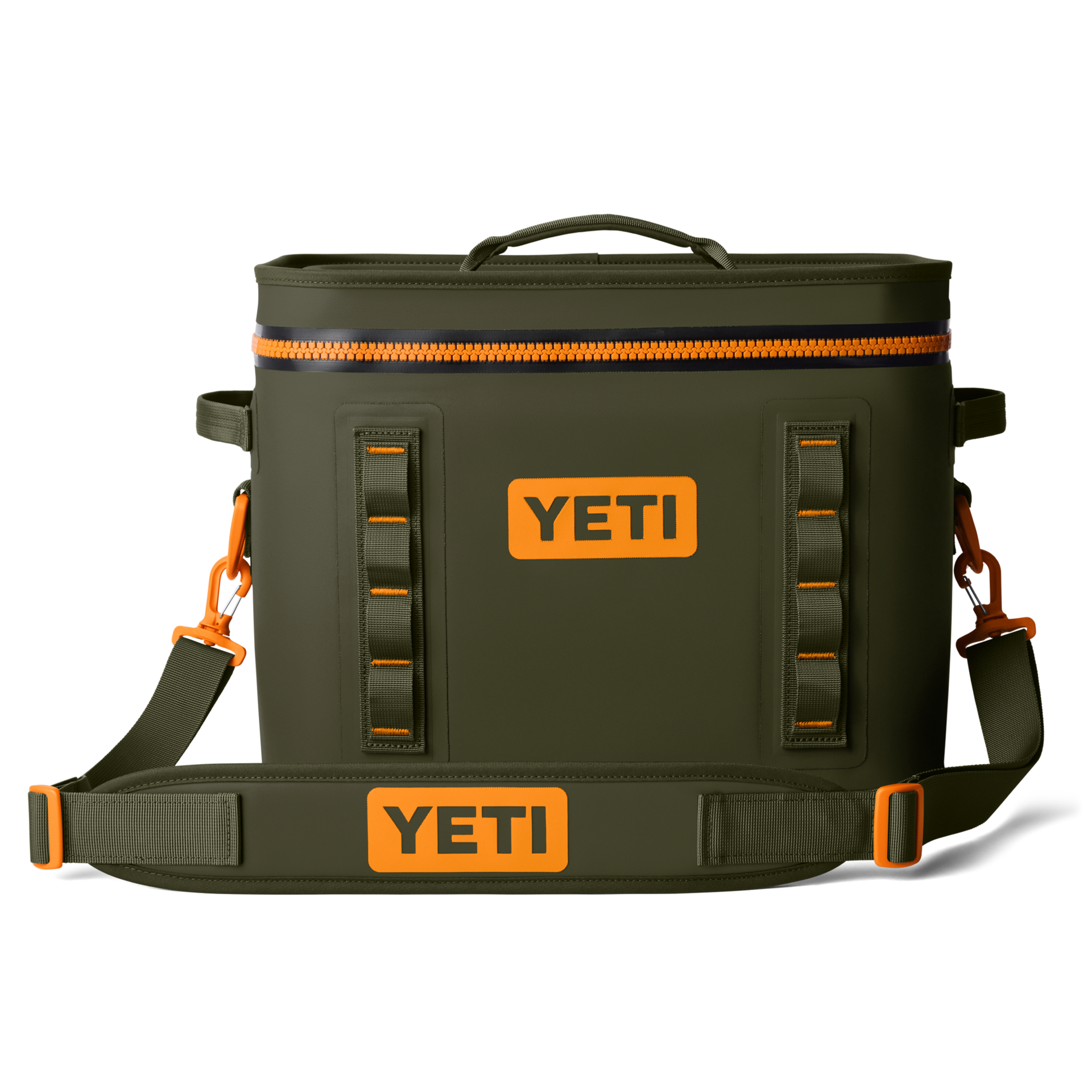 18 Soft Cooler, Olive/King Crab Orange, large