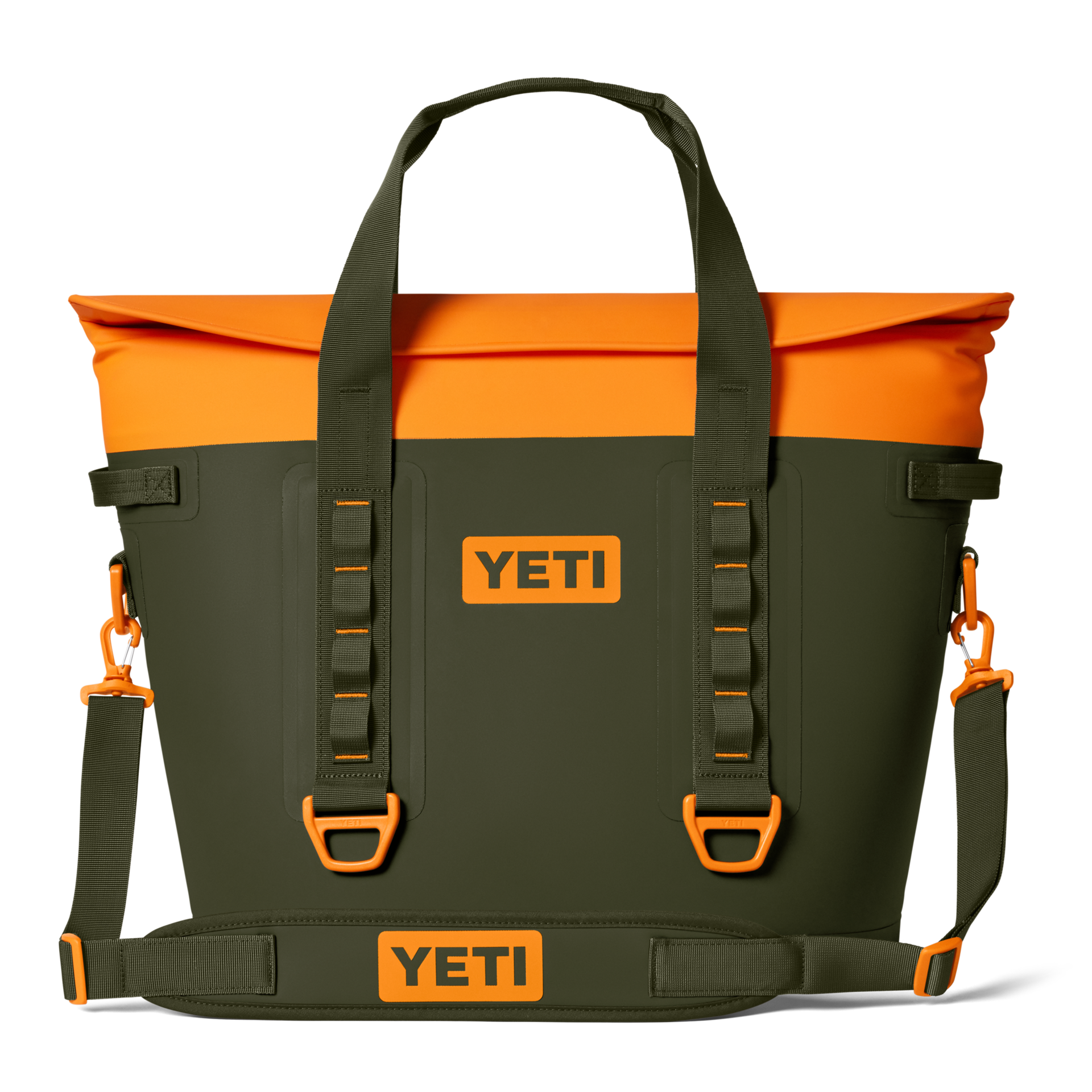 M30 Tote Soft Cooler, Olive/King Crab Orange, large